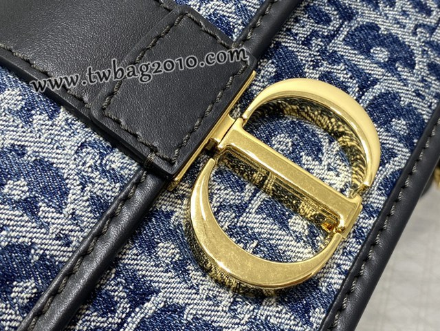 Dior专柜新款迪奥高仿原单Montaigne丹宁系列链条肩背斜挎女包 djfk1567
